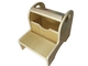 Two Step Name Puzzle Letter Kids Step Stool in Natural Maple Image 2 of 2